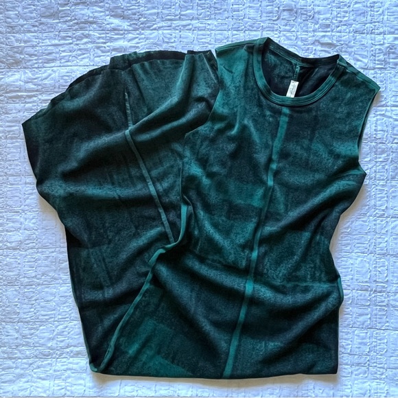 Raquel Allegra Column Tank Dress in Green Moss - Picture 9 of 12